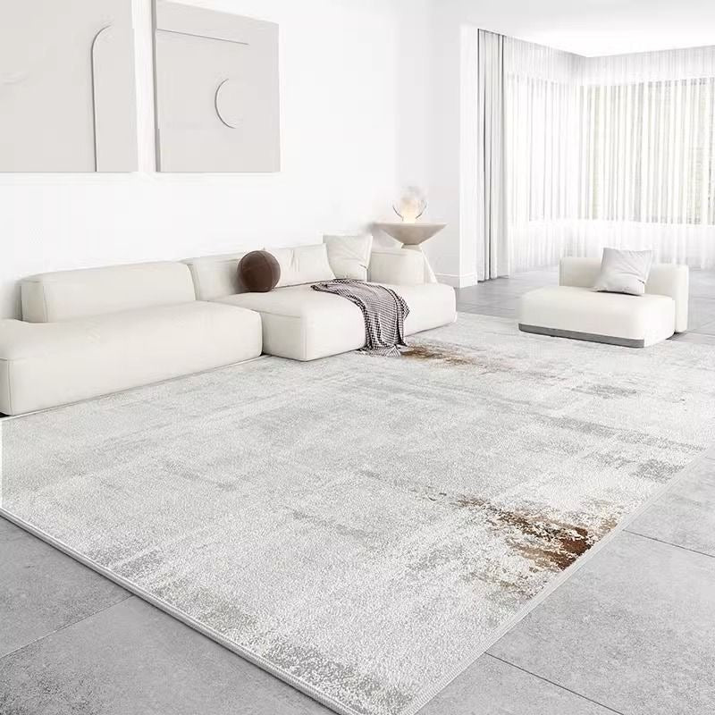 4622-368-49.99-GZX-Minimalist Solid Color Carpet Living Room Sofa Large Area Decorative Rug Bedroom Lines Polyester Thickened Furry Home Floor Mats