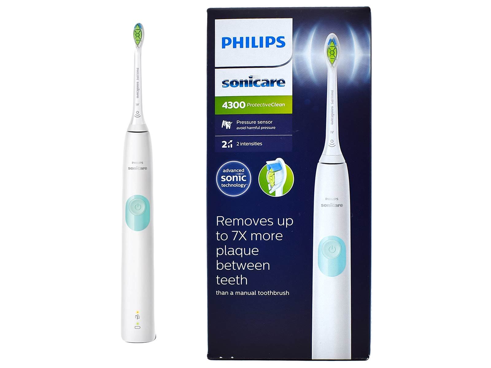 Philips Elektryczna szczoteczka do zębów Sonicare 4300 Biała HX6807-24