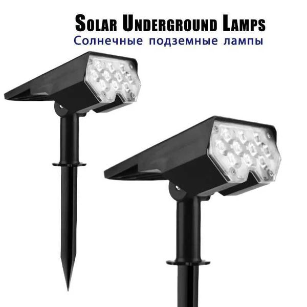 Solar lamp outdoot-Waterproof led spot garden lights Underground lights-Tree Illumination with Ground Stake CL240813