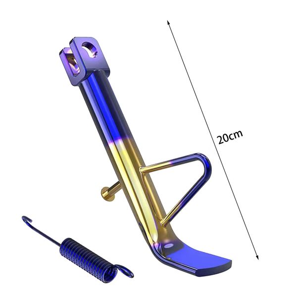 Motorcycle Kickstand Foot Side Support Stand Foot Support Parking Metal Kick Stand Holder for Scooter Electric Motorbike
