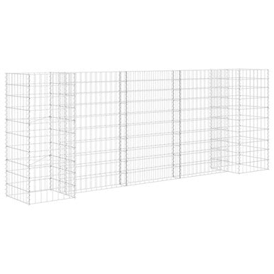 H-Shaped Gabion Planter Steel Wire 102.4"x15.7"x39.4"