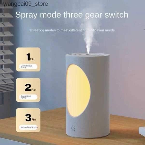 Humidifiers With Colorful LED Lights Diffuser Battery Rechargeable Wireless Air Humidifier 600ml Large Capacity Portable Aroma Diffuser J241