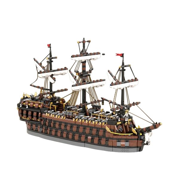 Blocks Gobricks MOC Pirate Ship Bricks The Phantom Dancer Ultimate Collector Series Model Building Blocks Creative Educational Toy Gift S241