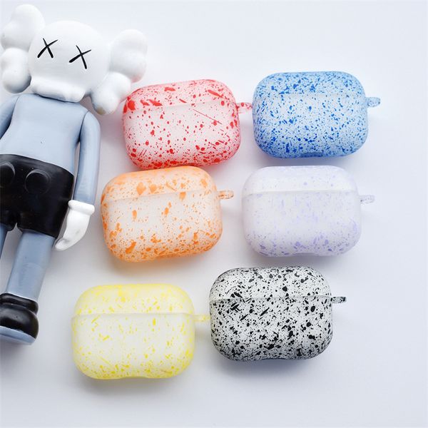 ddmygifts Inkjet painting suitable for Pro1-2-3 generation Bluetooth wireless headphone cover, simple frosted soft shell trend A