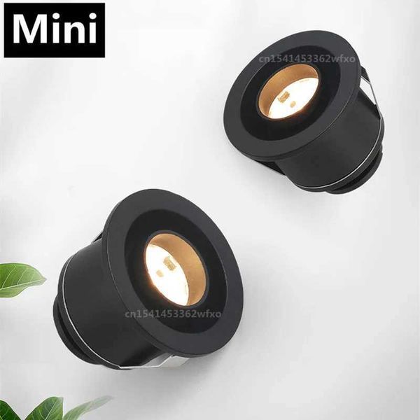 Adjustable LED anti glare mini tube light spotlight AC110-2220V embedded ultra-thin COB skylight cabinet home lighting CL240830