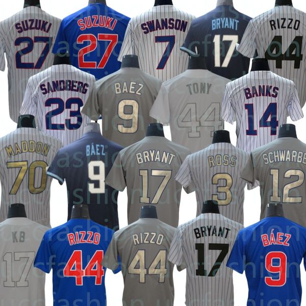 Baseball Jerseys 2024 Custom 7 Dansby Swanson Jersey 24 Cody Bellinger Seiya Suzuki Andrelton Simmons Nick Madrigal Marcus Stroman Willson S