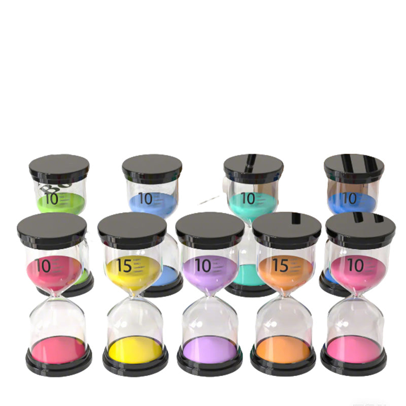 Sleek Clear Sand Clock for Productivity Boost at Your Desk