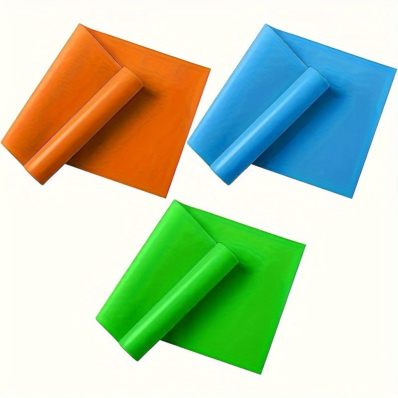 TEMU 3-pack Elastic , 59-inch Stretching And Strength Training Bands For Men And Women, Multicolor Fitness Yoga Tension Straps