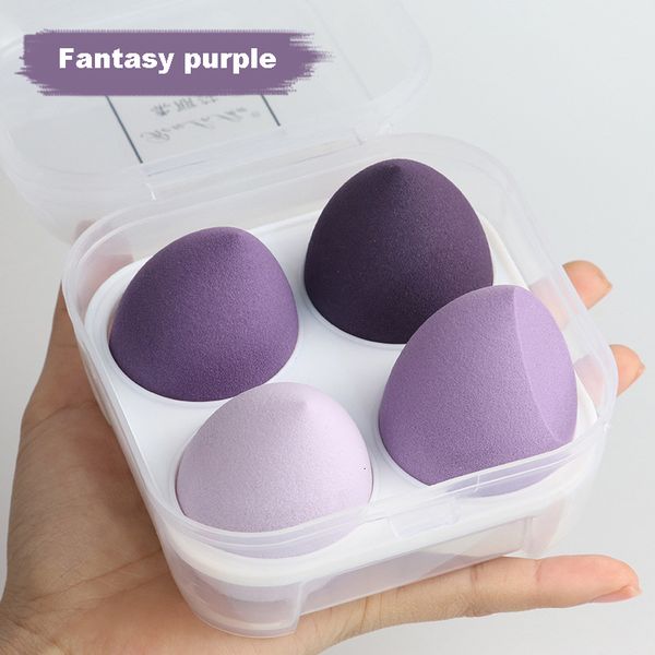 4pcs Makeup Powder Puff Dry Wet Combined Beauty Cosmetic Ball Foundation Blender Bevel Cut Flawless Make Up Sponge Tools F713-5
