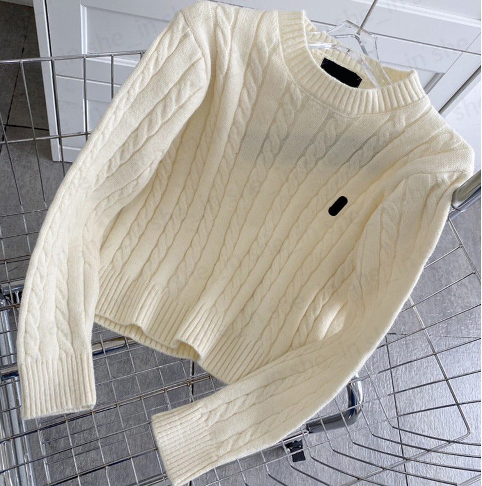 2024 Mens Sweaters Winter Wool Knit Sweater Fashion Mid Collar Sweatshirts Casual Basic Woolen Sweatshirt Classic Pattern Man polo pmx