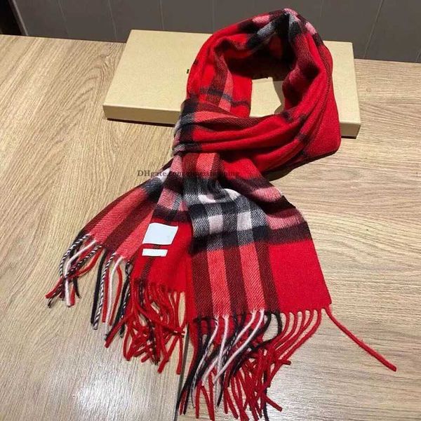 New Women Man Designer Scarf fashion brand 100% Cashmere Scarves For Winter Womens and mens Long Wraps Size 180x30cm gift 504HV