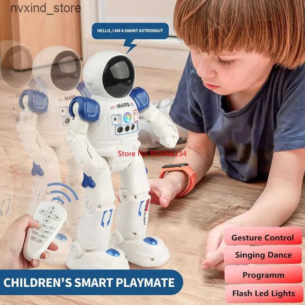 Electronics Robots RC Smart Robot intelligent robot singing dancing programming gesture sensing 2.4G Control Robot electric kid robot toy gi