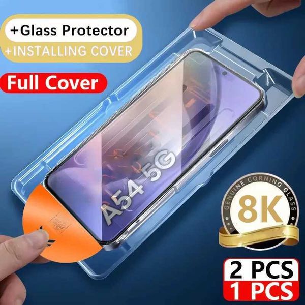 Cell Phone Screen Protectors Samsung S24 Ultra S23 Plus S22 S20 FE A55 5G A54 A53 A52 A51 Glass 1-2PC 8K Dust free Installation Screen Prote