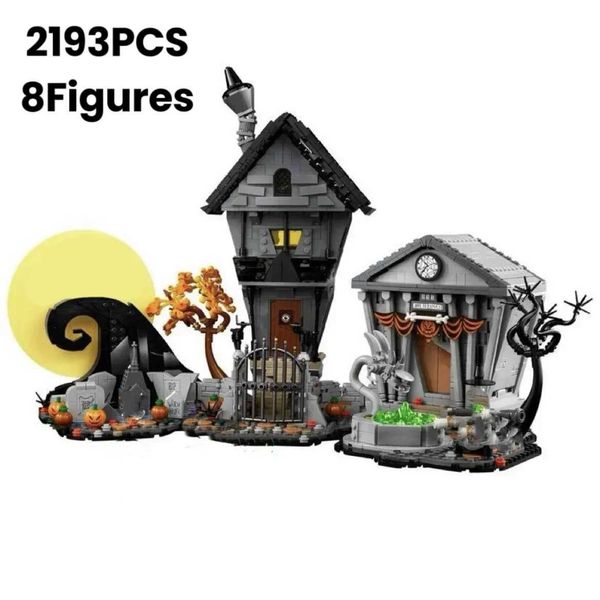 Blocks 2024 New 21351 Nightmare Model Building Block Hut DIY Building Blocks Childrens Toys Christmas and Halloween GiftsY2411055IGA