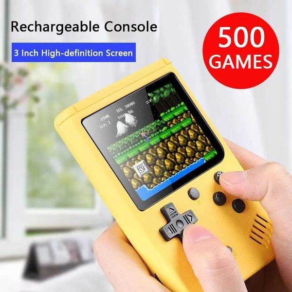 Portable Retro Mini Video Game Console 8-Bit Handheld Game Player Built-in 500 Games AV Out Game Console 3.0 Inch Color HD LCDC250212