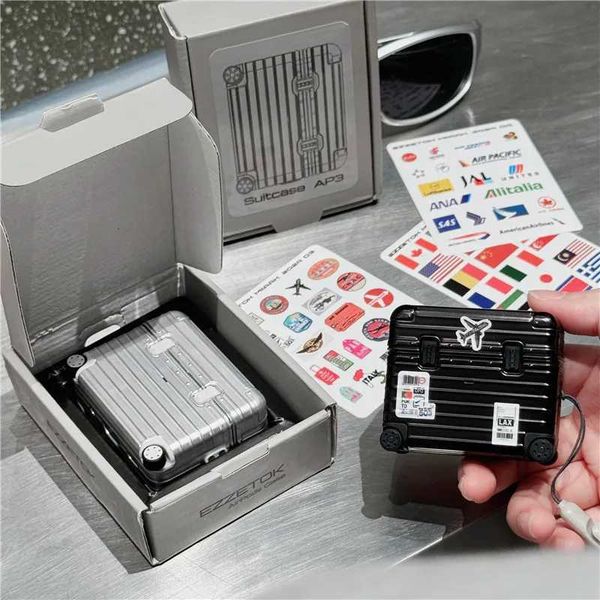 Earphone Accessories Suitcase Phone Case For AirPods 1 2 3 Pro Pro2 Wireless Bluetooth earphones MLAK Luggage sticker trunk Headphone Cover