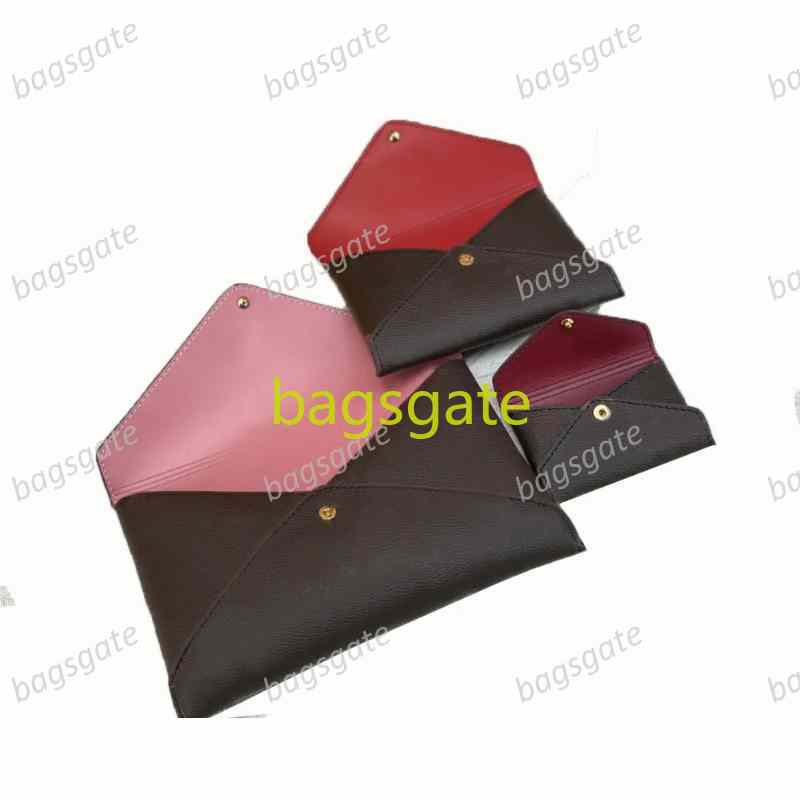 Womens Designer Clutch Bag Luxurys Pochette Kirigami Wallets Brown Flower Letter Big-size Card Holders High-quality Female Fashion Coin Purse 3 Piec