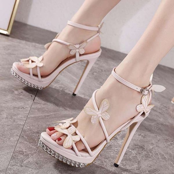 Shoes versatile, sweet bow, slim waterproof platform, high heels, sandals, women&#039;s heels