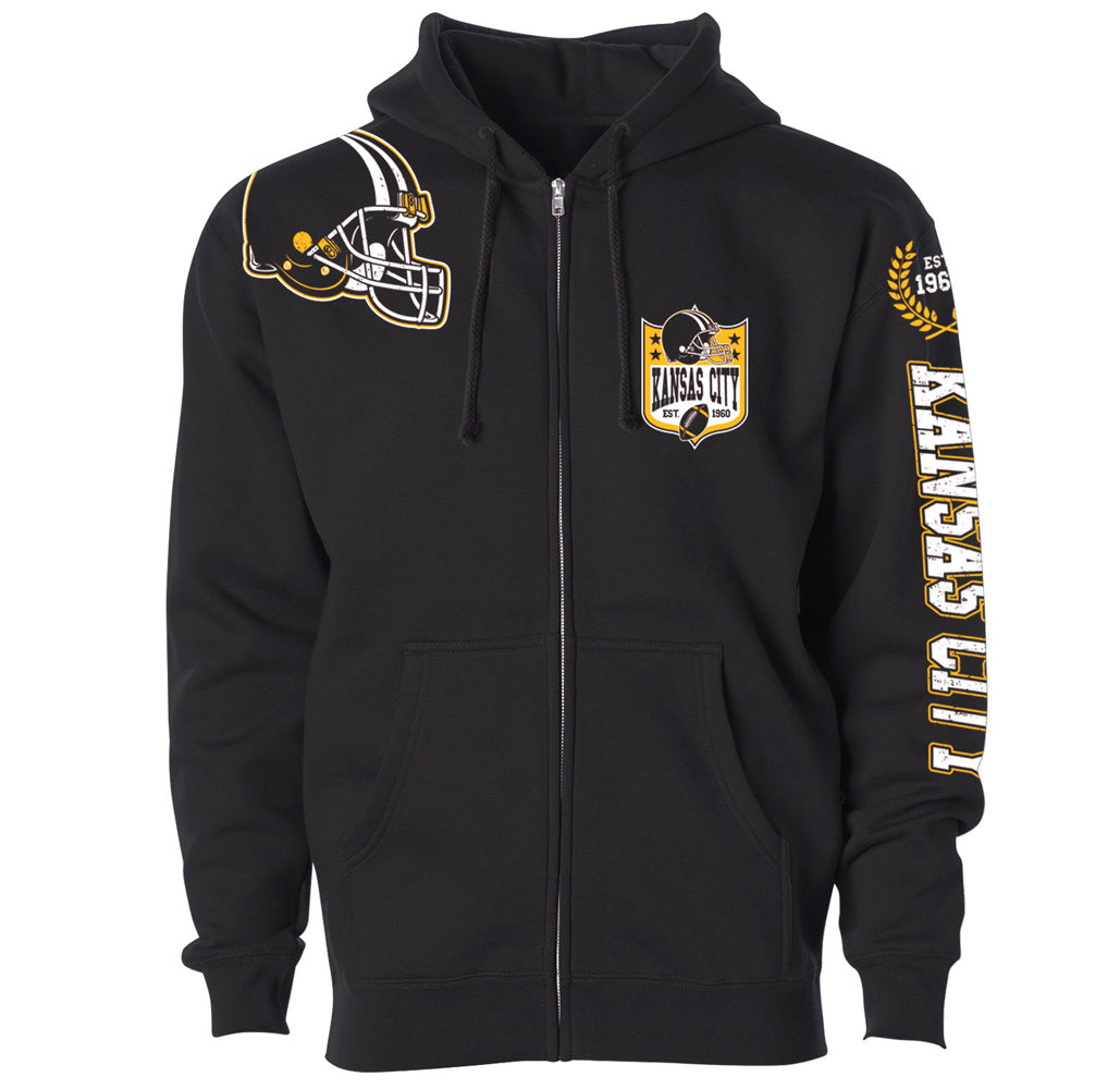 Football Home Team Zip-up Hoodie - Kansas City - Black - S