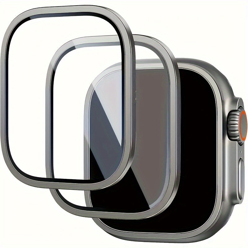 TEMU 2 Pieces Of Screen Protectors For Iphone Watch Ultra 2 - Ultra 49mm, Made Of 9h Tempered Glass, Providing High Definition, Waterproof, And