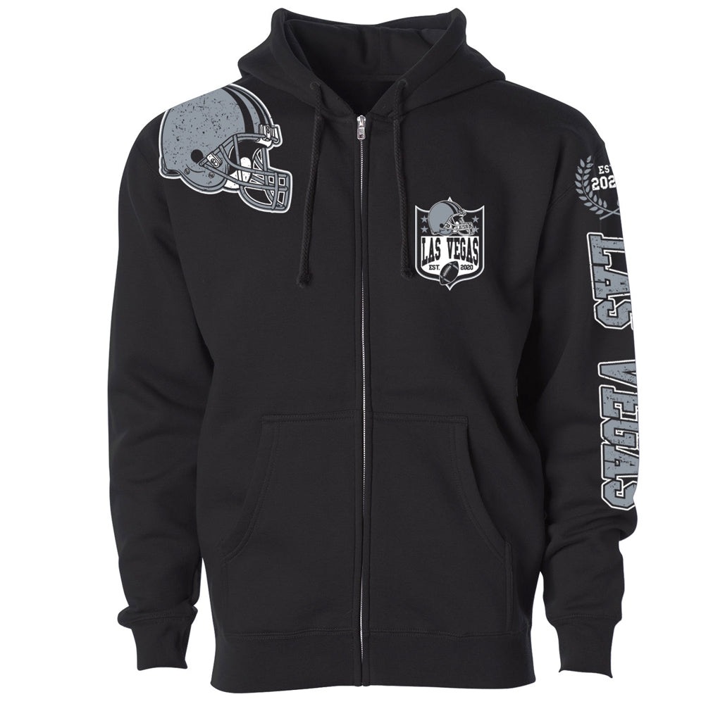 Football Home Team Zip-up Hoodie - Las Vegas - Black - M