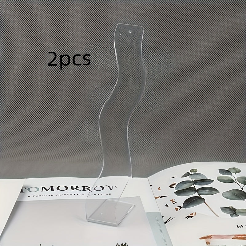 TEMU Elegant Acrylic Jewelry Display Rack - Rectangular, Multi-tier Stand For Hairpins, Earrings, Bracelets & More - Organizing And Showcasing Your