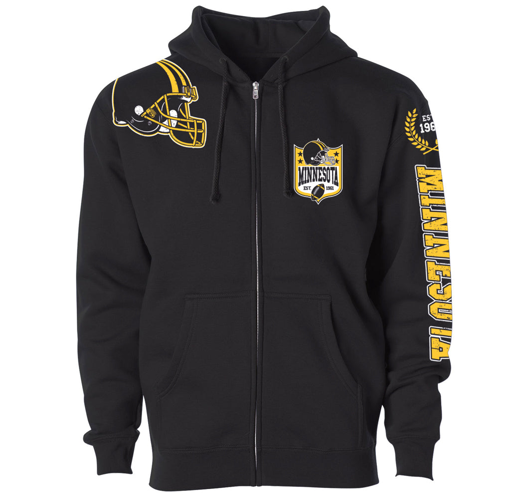 Football Home Team Zip-up Hoodie - Minnesota - Black - XL