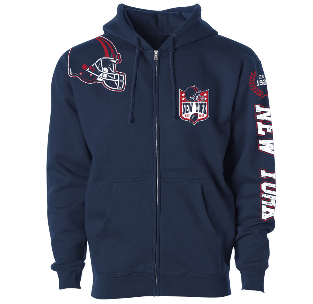 Football Home Team Zip-up Hoodie - New York - Navy - M