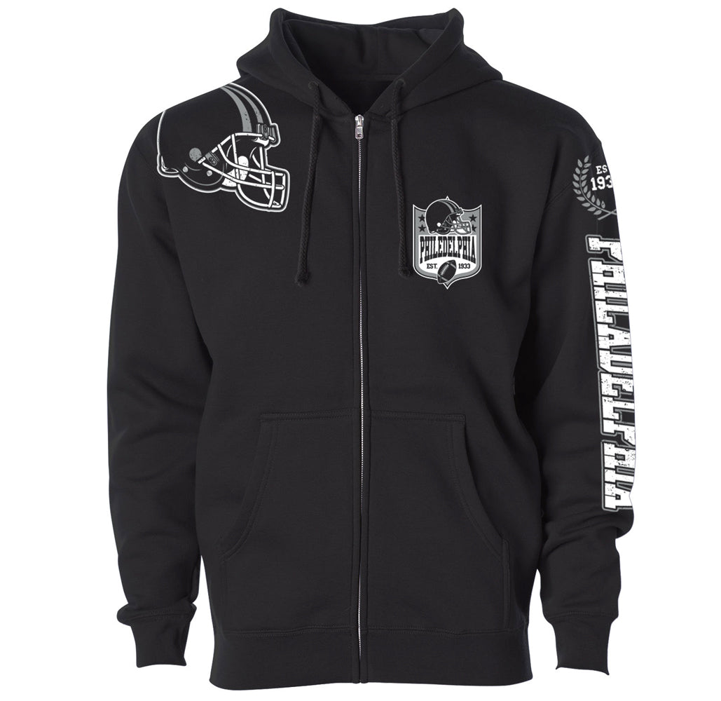 Football Home Team Zip-up Hoodie - Philadelphia - Black - S