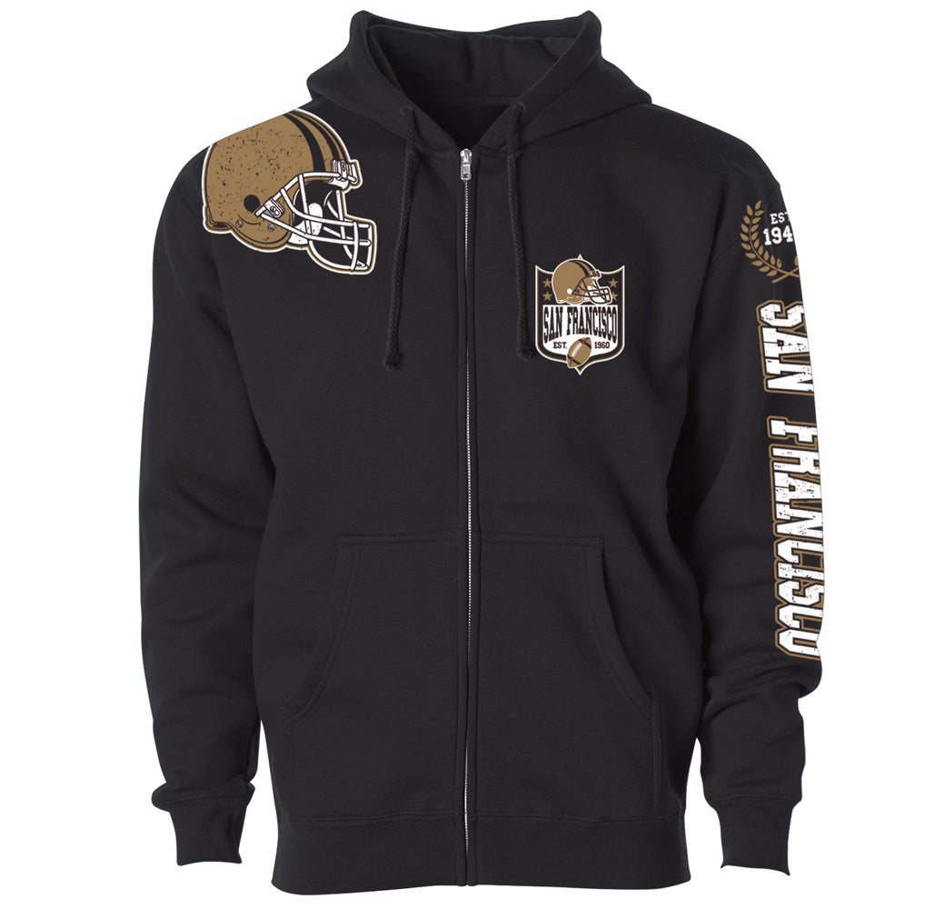 Football Home Team Zip-up Hoodie - San Francisco - Black - XL