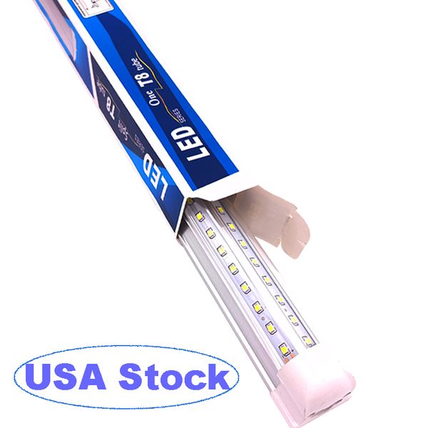 V-Shape 50W T8 LED Tube Integrated LEDs Tubes Light Clear Cover Replace Fluorescent Lighting Cooler Door Garage Shops Lights crestech168