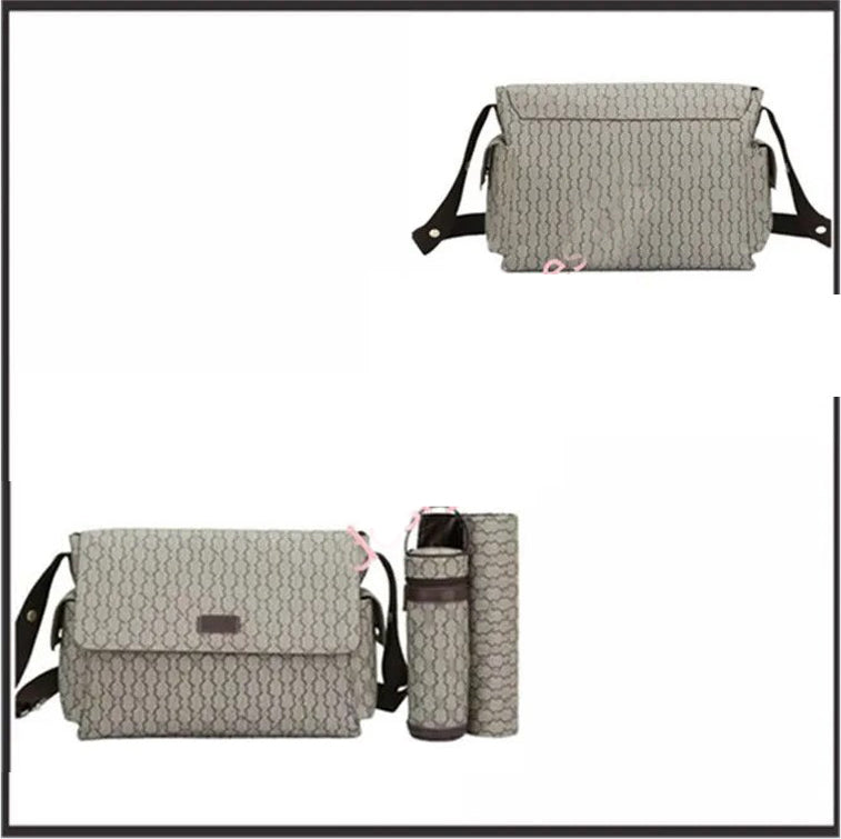 Baby design er diaper bag Foreign trade multi-functional large capacity children fashion baby bag leisure mommy bag three-piece set D0030