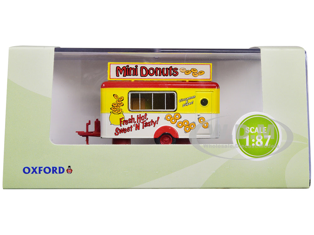 Mobile Food Trailer "Mini Donuts" 1-87 (HO) Scale Diecast Model by Oxford Diecast