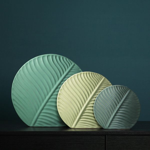 ddmygifts Ceramic dining table, vase decoration, living room foyer, flower arrangement, dried flowers, Nordic hotel front desk craft decorat