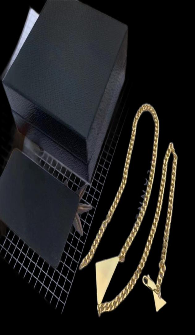 Fashion designer jewelry mens pendant necklaces gold silver stainless steel jewellery for women trendy layered Inverted triangle p4917612