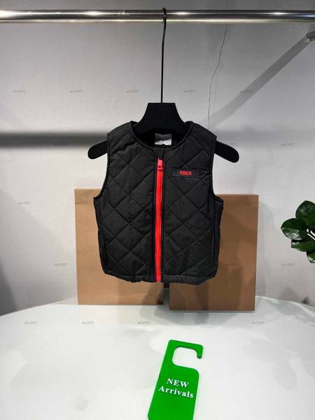 Classics baby vest Embroidered letter logo child waistcoat kids designer clothes Jacquard design inside boy girl sleeveless jacket