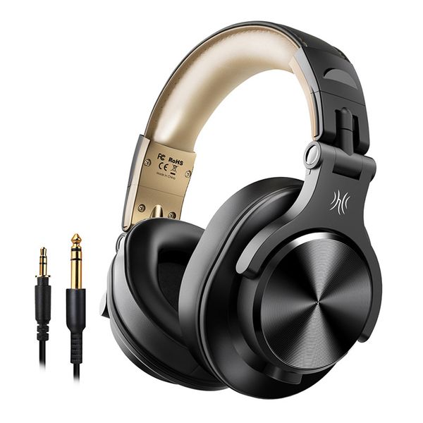 Pro 10 Wired Studio Headphones Stereo Professional DJ Headphone With Mic Metal Music Over Ear Monitor Earphones Bass Headsets Jack Plug Appl