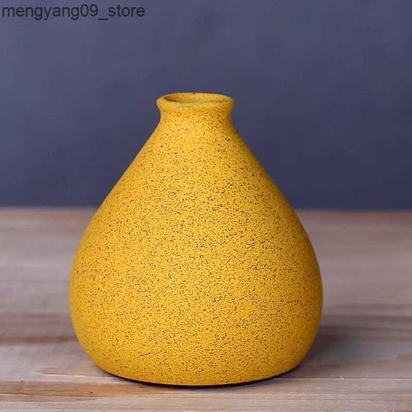 Vases Creative Small Home Color Vase Living Room Crafts Dry Wet Vase Decoration Nordic Living Room Ornament Home Decoration J241210