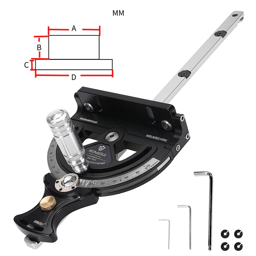 HONGDUI Mitre Gauge Fit For Most Bosch Festool Dewalt Support Custom Mitre Gauge