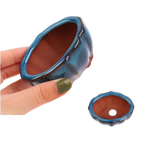 Planters Pots Flower Pot With Holes Garden Chinese Style Bonsai Flowerpot Ceramic Craft Plant Pot Planter Home Decoration 75*57*4cm 240409 S