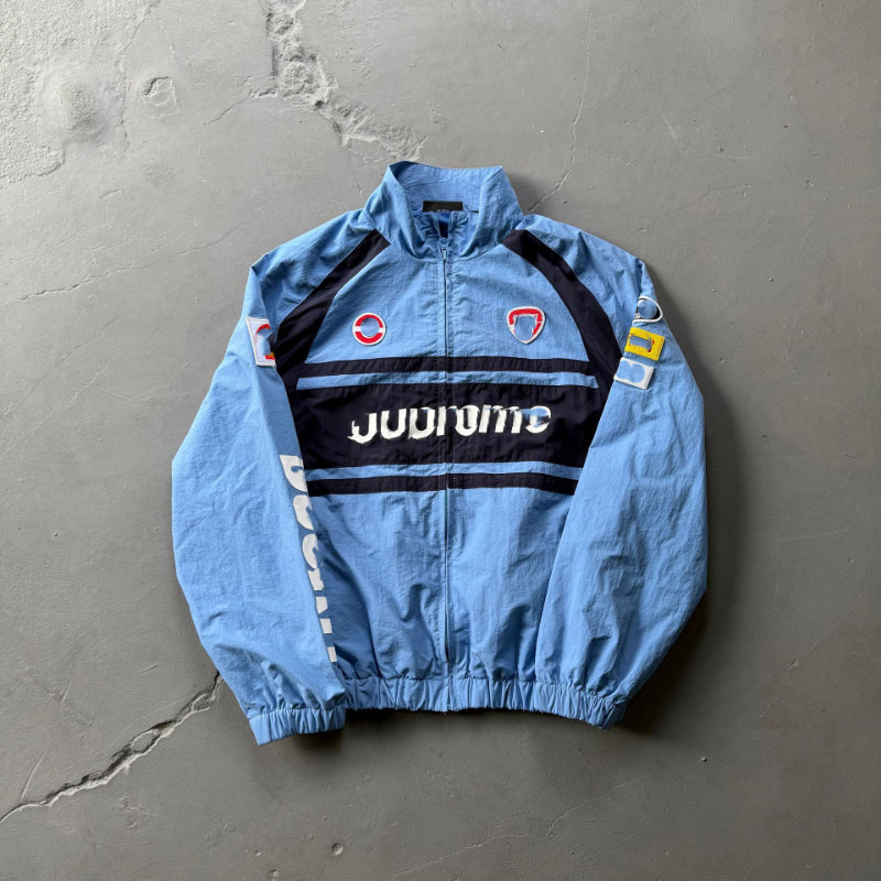 Designer Men&#039;s Tracksuits Hooded Clothing Streetwear Embroidery Splice Casual Loose Tack Pullover Jacket Cityboy Coat Outerwear 222