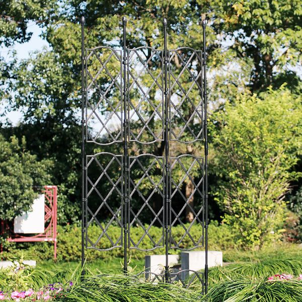 Other Garden Tools Trellis for Climbing Plants Metal Outdoor Panel Vines wers Rustproof Trainer Pot 230422