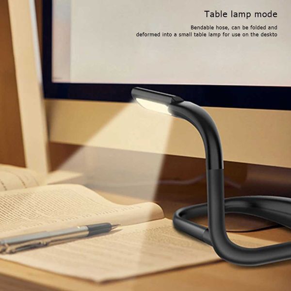 Student Desk Lamp 3 Colors 1800mAh Last Up To10H Book Light Eye-Caring USB Rechargeable 270 Degree Flexible for Knitting Camping Z241123