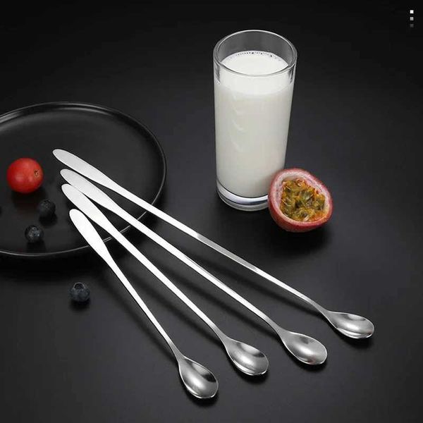 1 piece multi size long handled cocktail spoon stainless steel bar bartender coffee beverage stirrer kitchen bar W240827