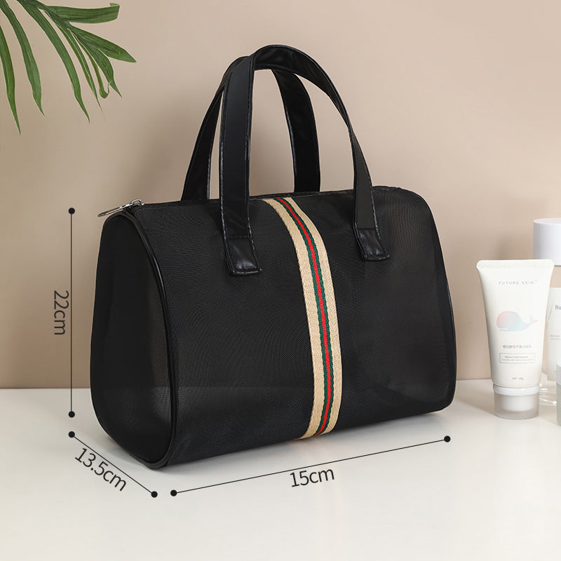 C76 Handy Mesh Cosmetics Holders: Durable Trio of Swimmer&#039;s Pouches for On-the-GO Organization