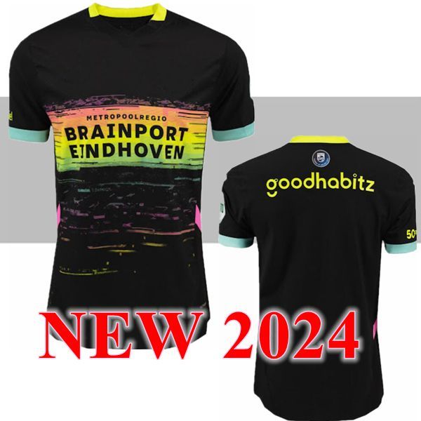 24 25 Eindhoven Away Soccer Jerseys 2024 Hazard FABIO Sia psvs Men It Football Shirts Kids Set TOP Adult Kits LANG 7 DEST 8 DE JONG 9 TILLMA