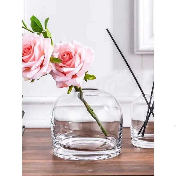 Simple Creative INS Glass Living Room Dining Table Wer Vase Crafts