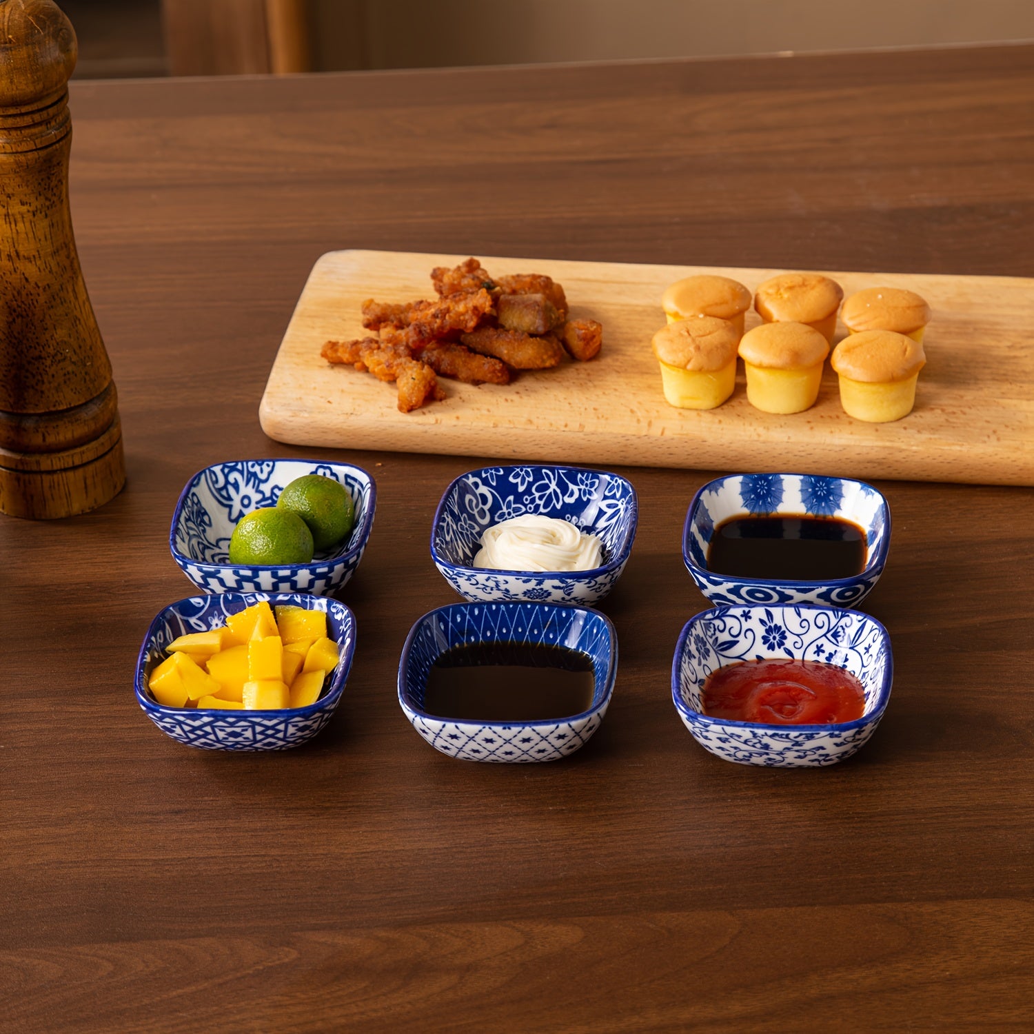 TEMU 6pcs Dipping Bowl, 2.6 Oz Soy Sauce Dish 3 Inch Small Bowls Set For Charcuterie Condiments Bbq, Ramekins Pinch Bowls For Kitchen Prep -