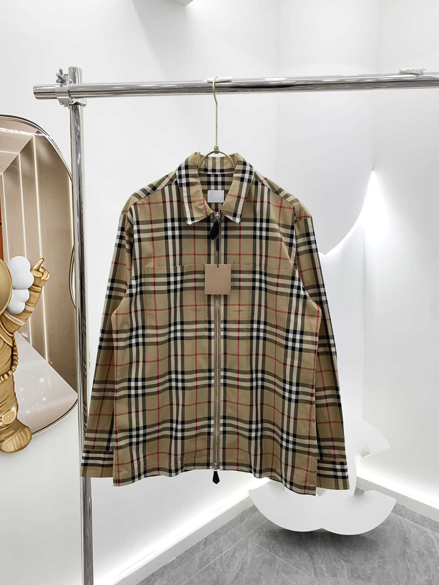 Fashion Brand Women Jackets Diamond Check Lapel Coats Tops Single Row Designer Buttons Pockets Outerwear Casual Commut Style Warm Womens Jacket 1970