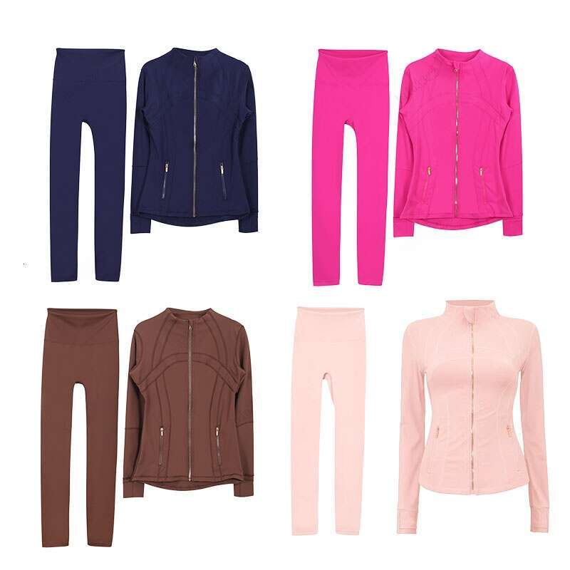 Sale Designer Yoga Short Womendefine Workout Sport Coat Fiess Gold Zipper Jacket Sports Quick Dry Activewear Top Solid Zip Up Sweatshirt Sportwear H